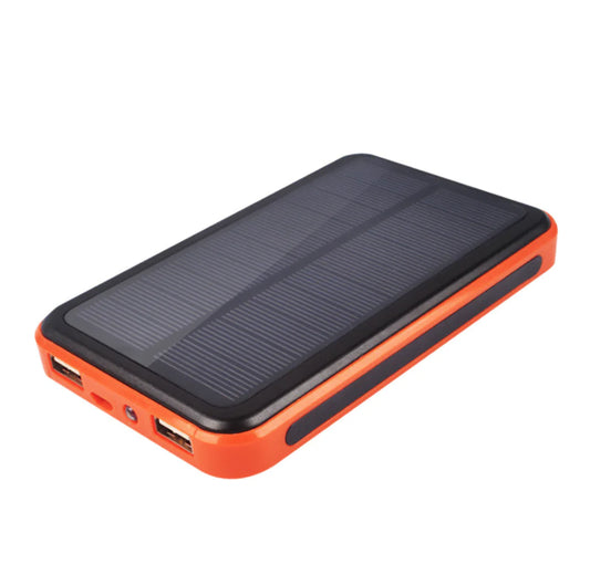 Banco de Energía Solar Móvil 20000mAh - Carga Dual para Emergencias
