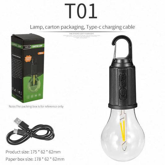 Luz LED Portátil con Gancho - Iluminación Colgante para Apagones