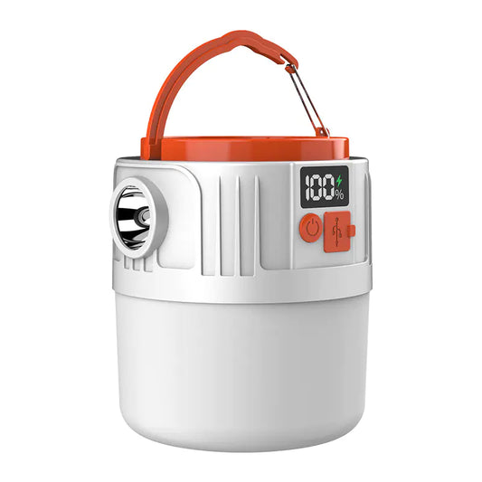 Luz LED Solar Recargable - Iluminación Portátil para Apagones y Emergencias