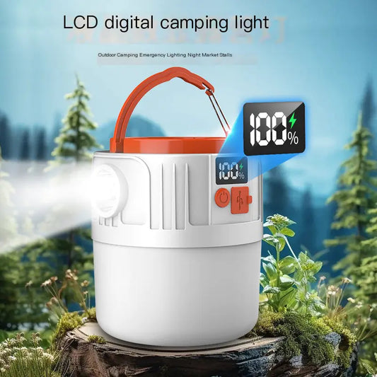 Luz LED Solar Recargable - Iluminación Portátil para Apagones y Emergencias